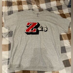 Gray T-Shirt with Red Z28 Graphic